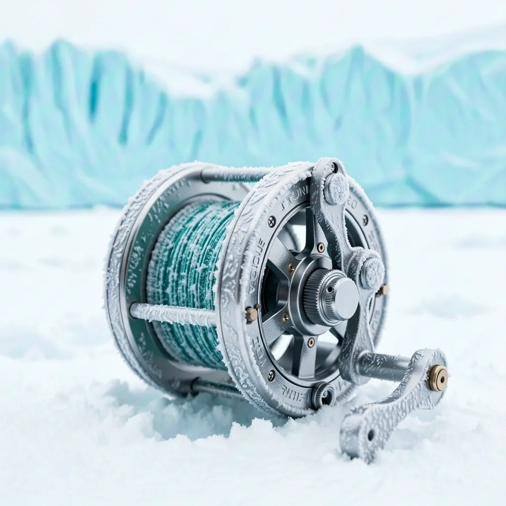 Gear detail in snow