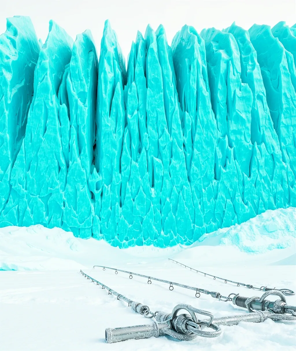 Glacial ice wall