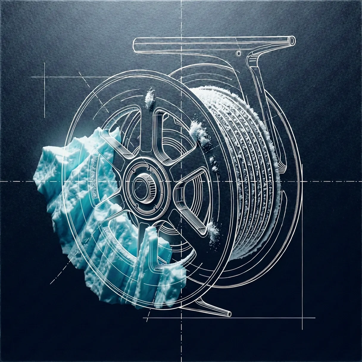 Technical blueprint background